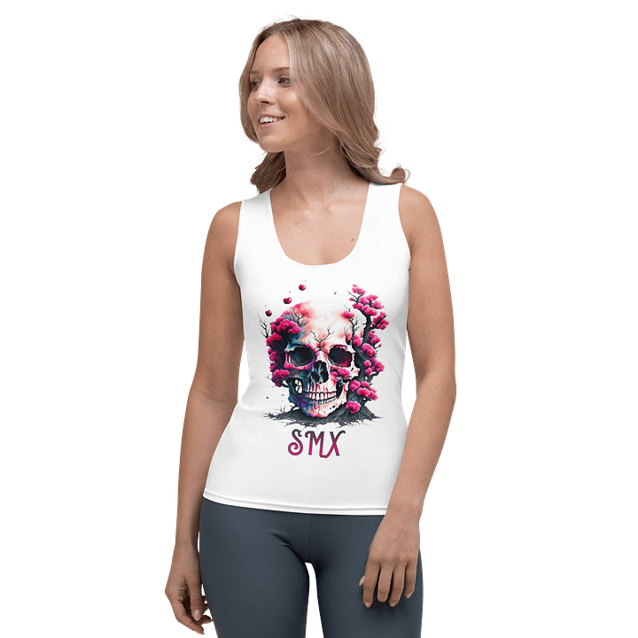 SMX Blossom Skull All-Over Print Women's Tank Top product image (1)