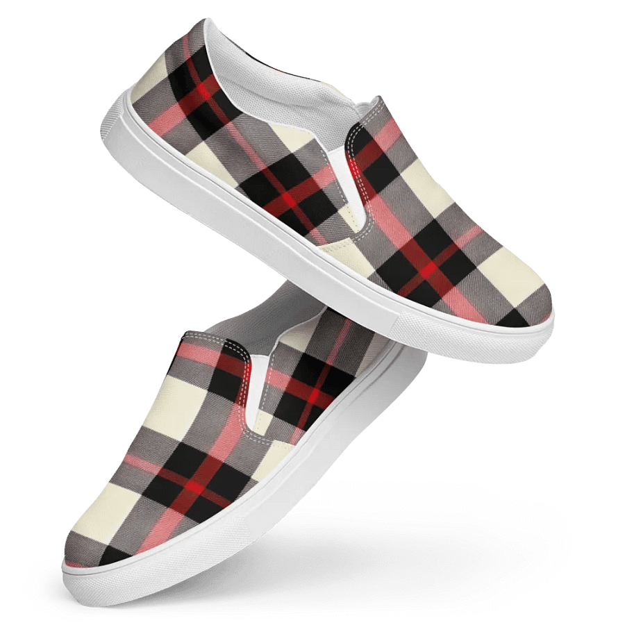 Crisscross Plaid Men's Slip-Ons product image (10)