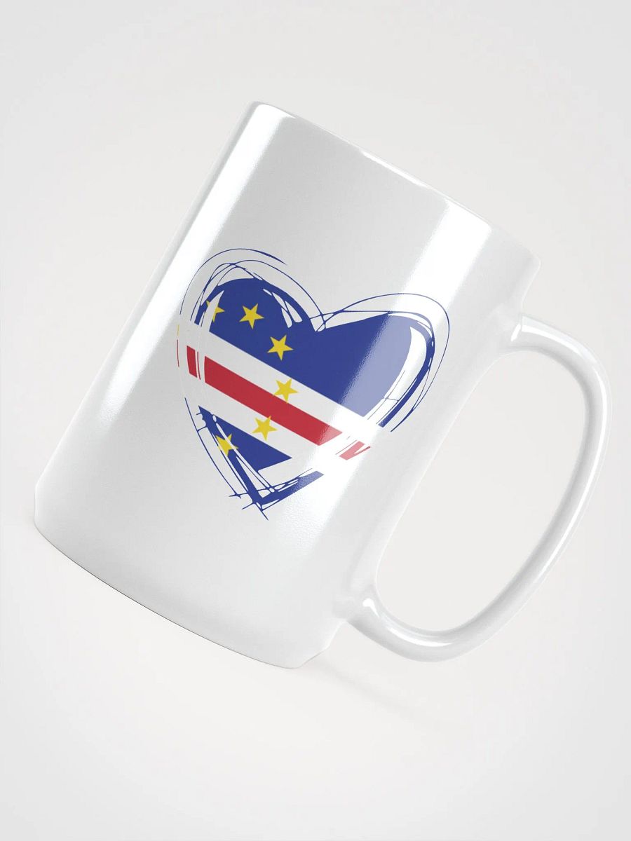 Cape Verde Heart Flag Mug product image (4)