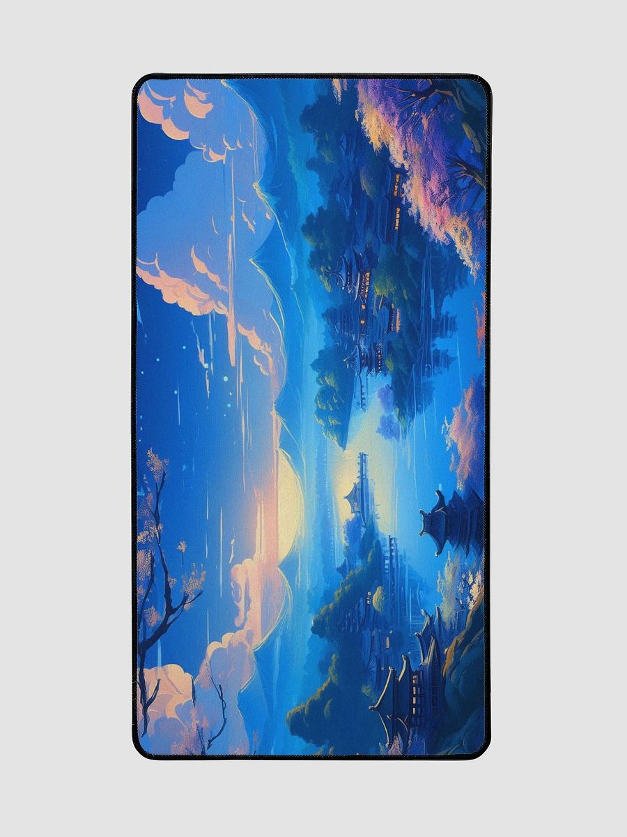 Azure Blossom Large Desk mat (15.5 x 31.5) product image (3)
