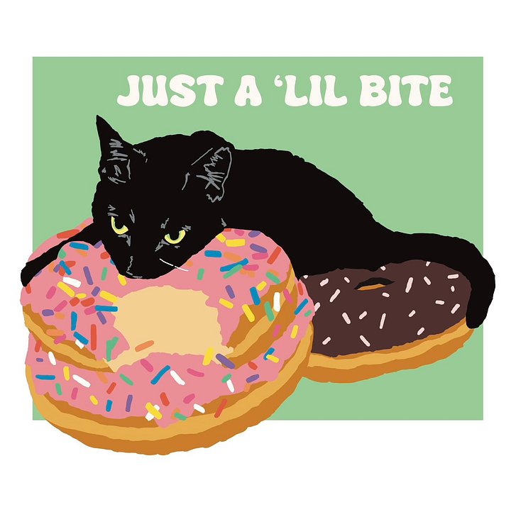 just a 'lil bite mini print product image (1)