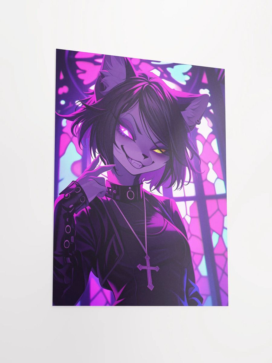 Gothic Feline Mischievous Matte Poster product image (3)