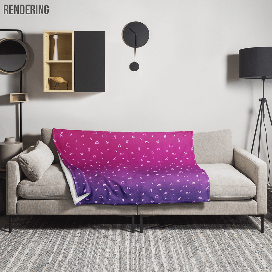 Simply Pink & Purple Cozy Vibes Blanket product image (5)