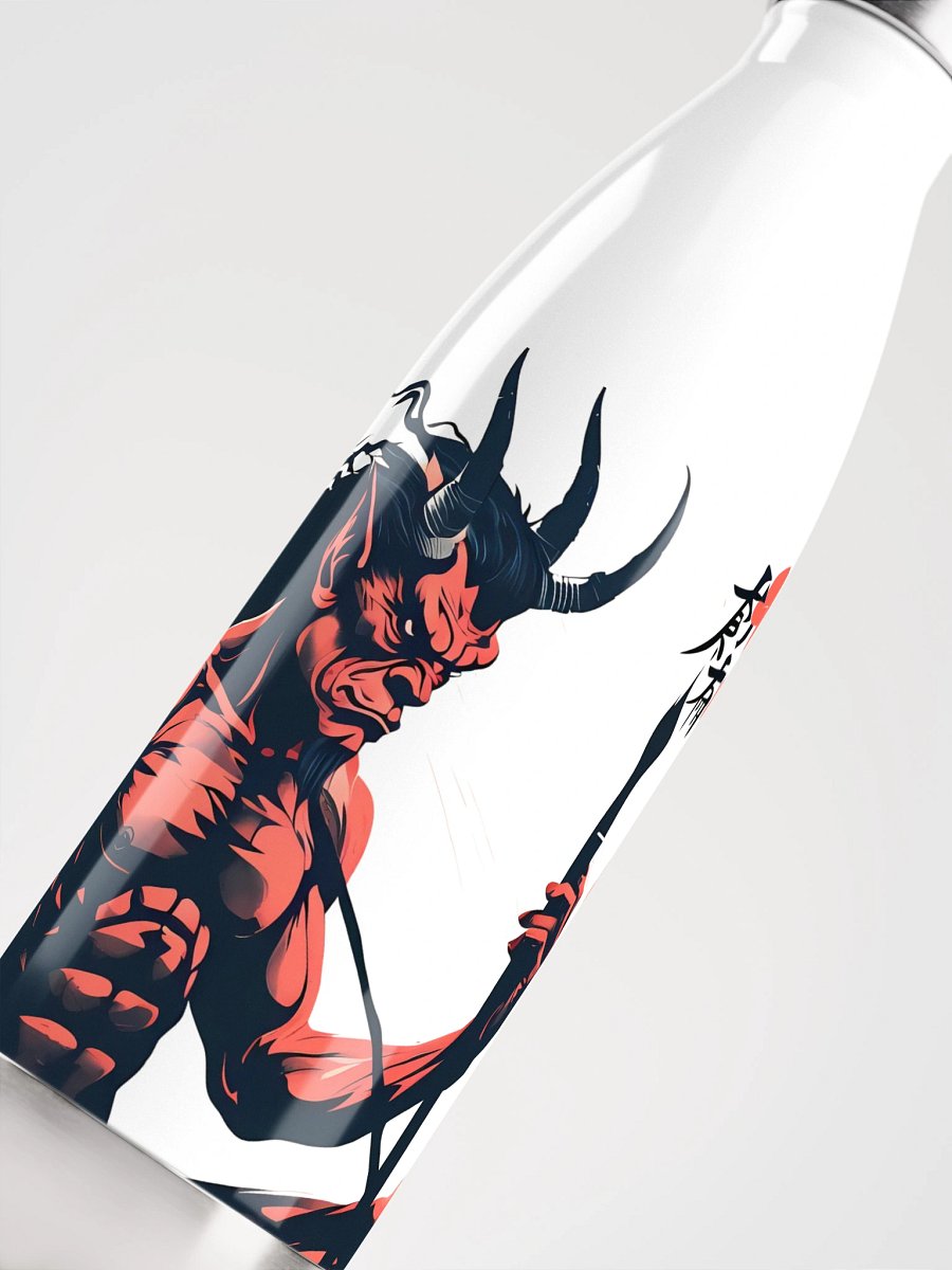 Fiery Oni Demon Art - Bold Japanese Folklore Design Stainless Steel Water Bottle product image (5)