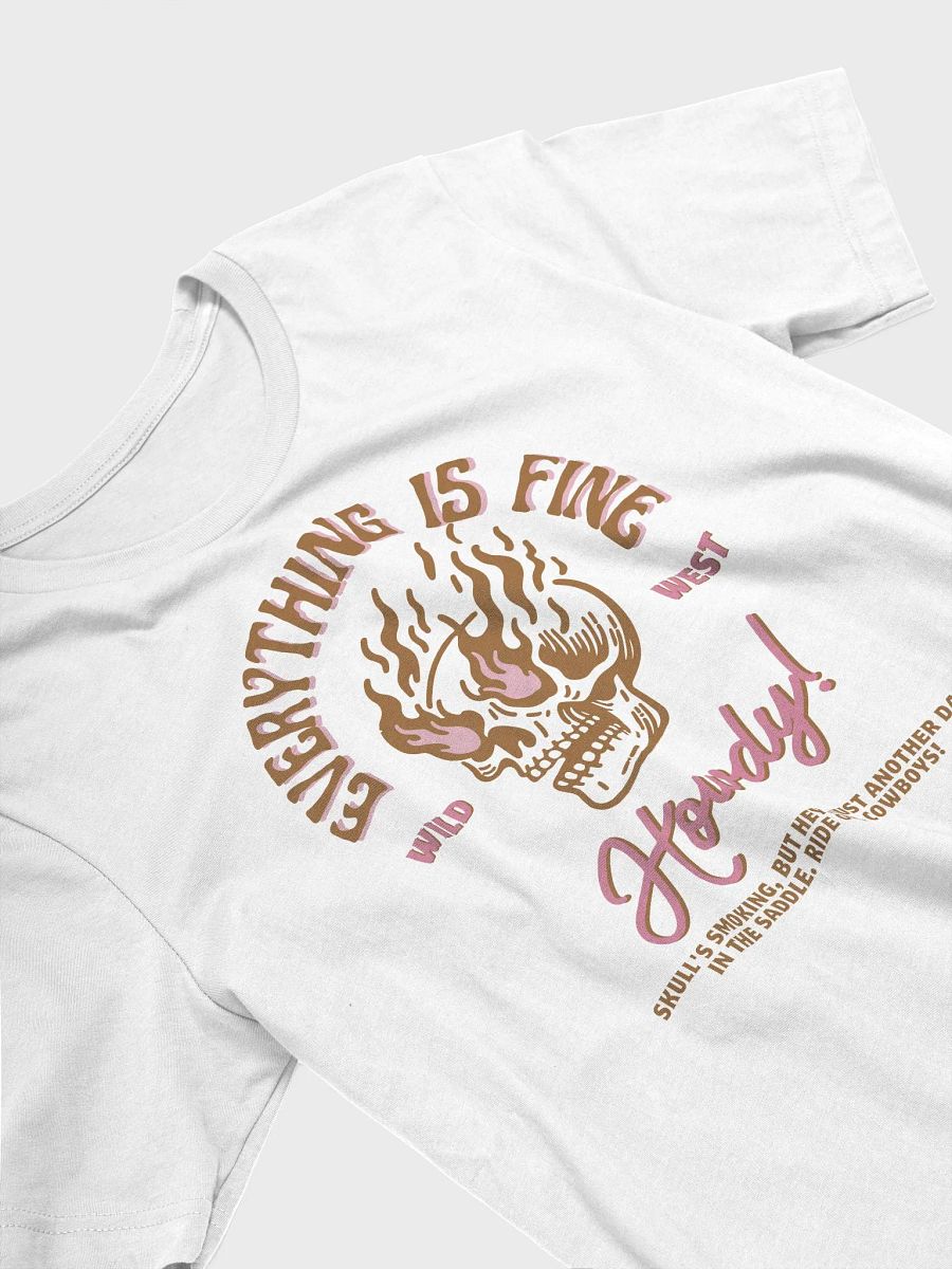 Wild West Flaming Skull T-Shirt product image (4)
