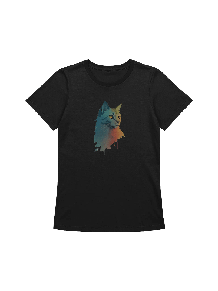 Colorful Cat Portrait Women's Relaxed-fit T-Shirt product image (1)