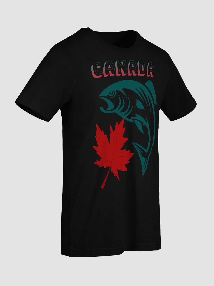 Canadian Maple Leaf and Fish Illustration T-Shirt product image (49)
