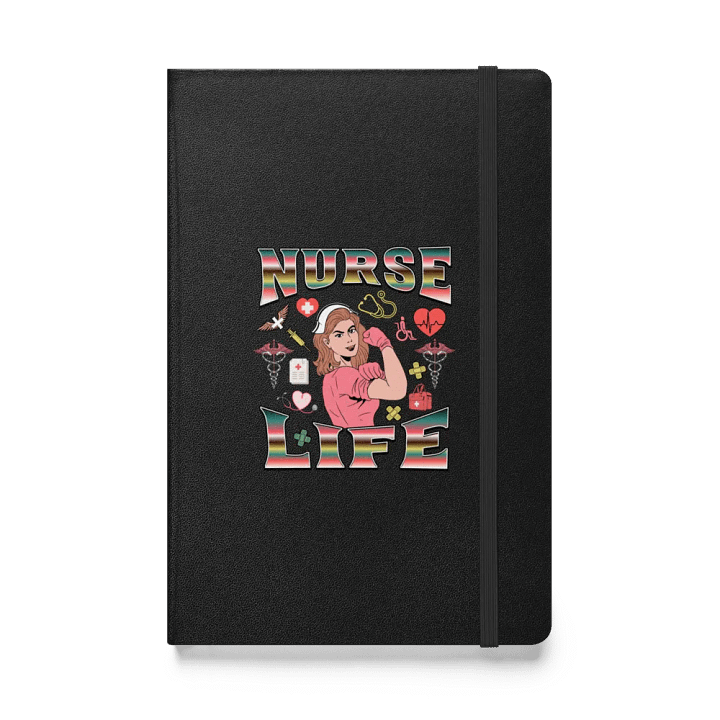 Nurse Life Retro Hardcover Notebook product image (1)