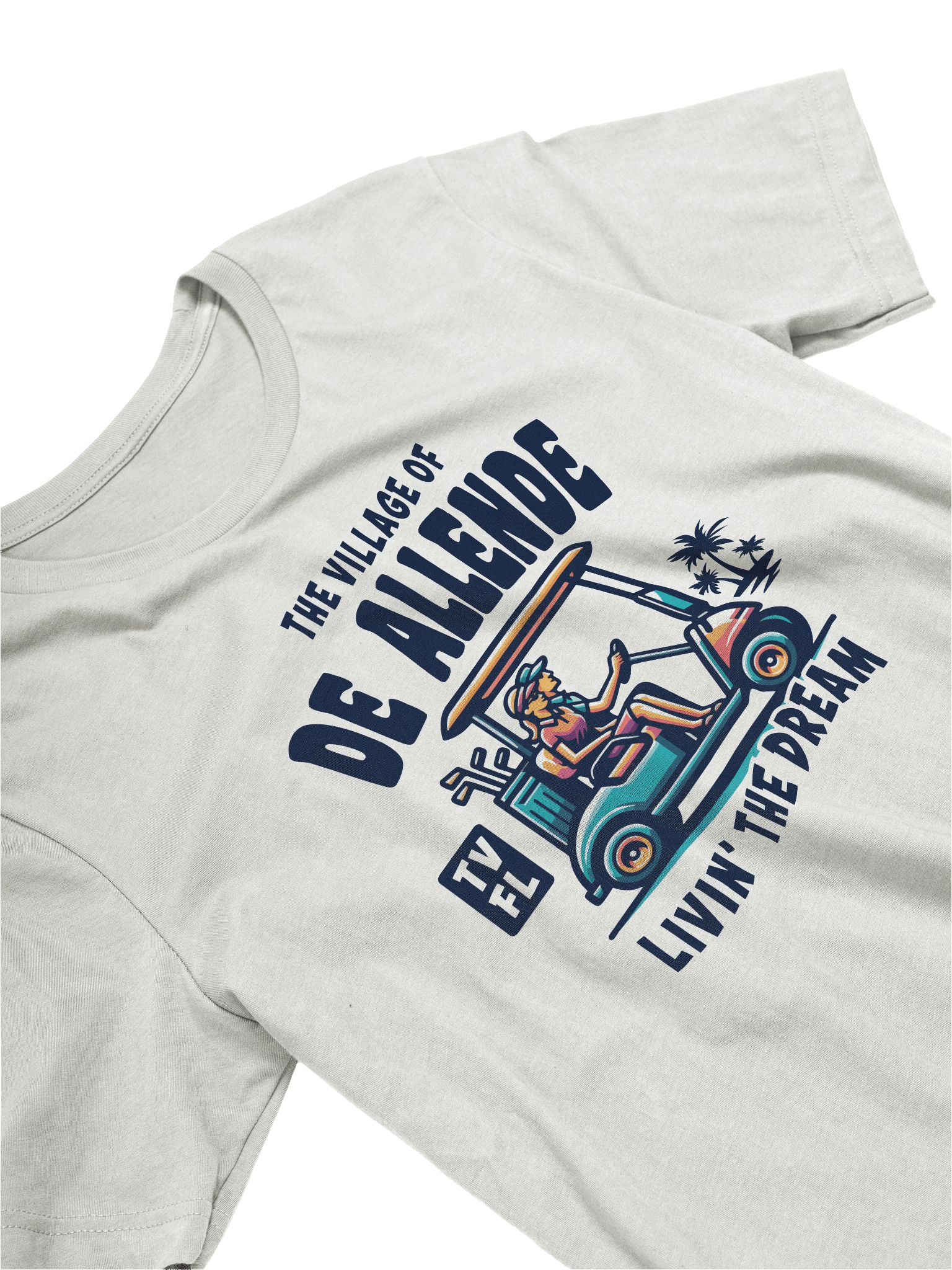 The Village of De Allende TV FL Golf Cart Design T-Shirt product image (22)