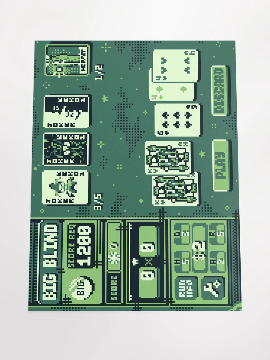 gameboy balatro print product image (4)