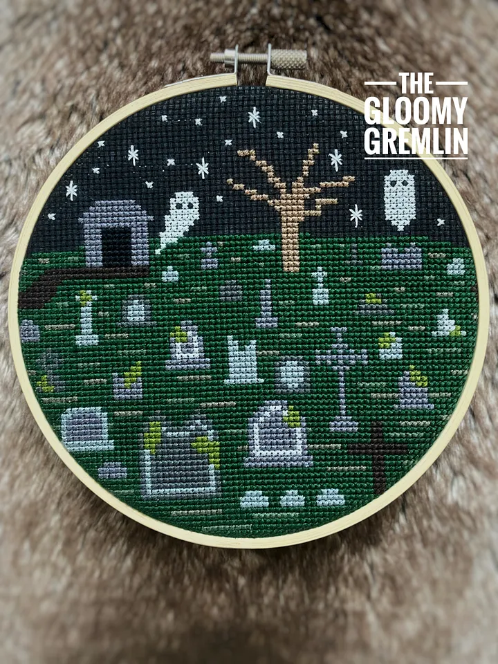 Graveyard - Cross Stitch Pattern product image (1)