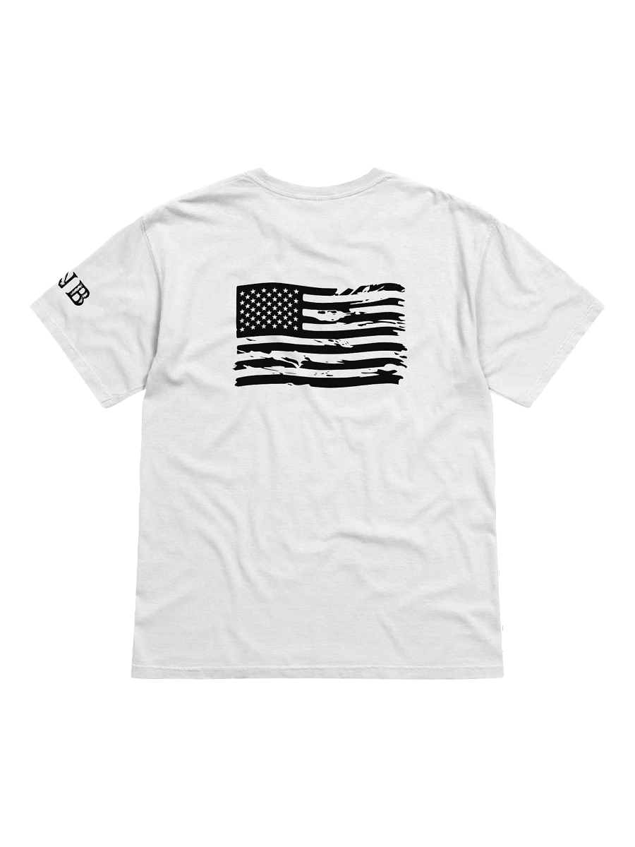 Pro-Democracy Warrior - Back Flag Unisex T-shirt in White product image (2)