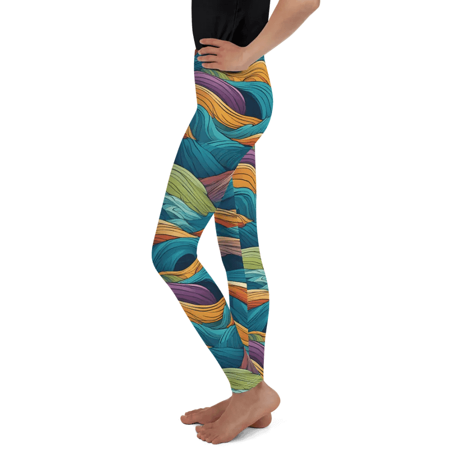 Ripple Rave Youth Leggings product image (10)