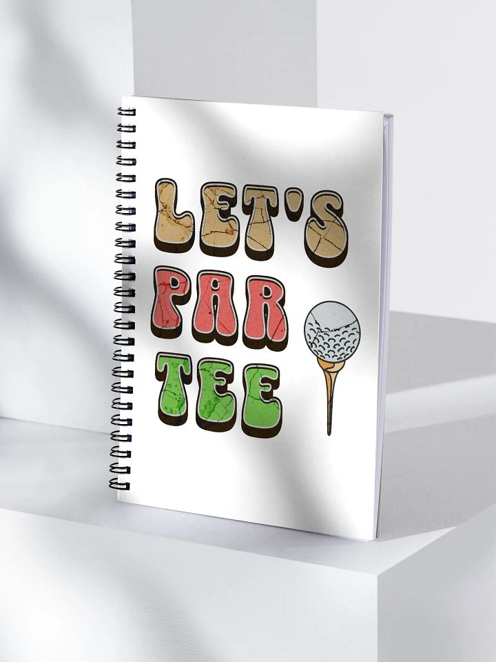 Lets Par Tee Golf Spiral Notebook product image (1)