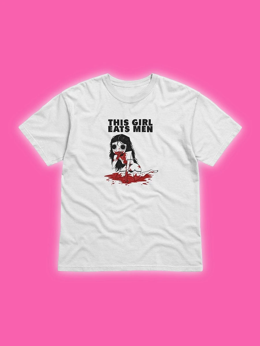 This Girl Eats Men White Unisex T-Shirt product image (1)