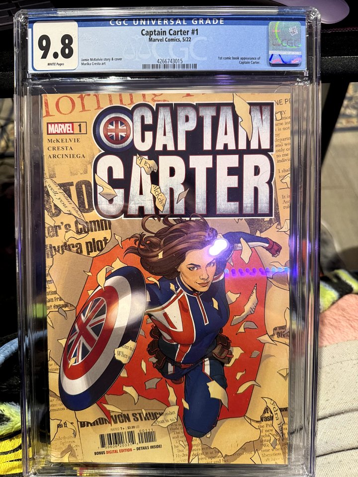 Captain Carter #1 (2022) | CGC 9.8 | 1st Comic Appearance of Captain Carter | Jamie McKelvie Cover product image (1)