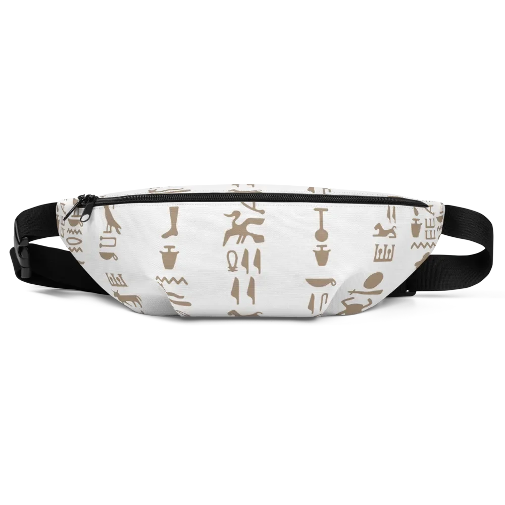Isis White Hieroglyphs Bag Fanny Pack product image (1)