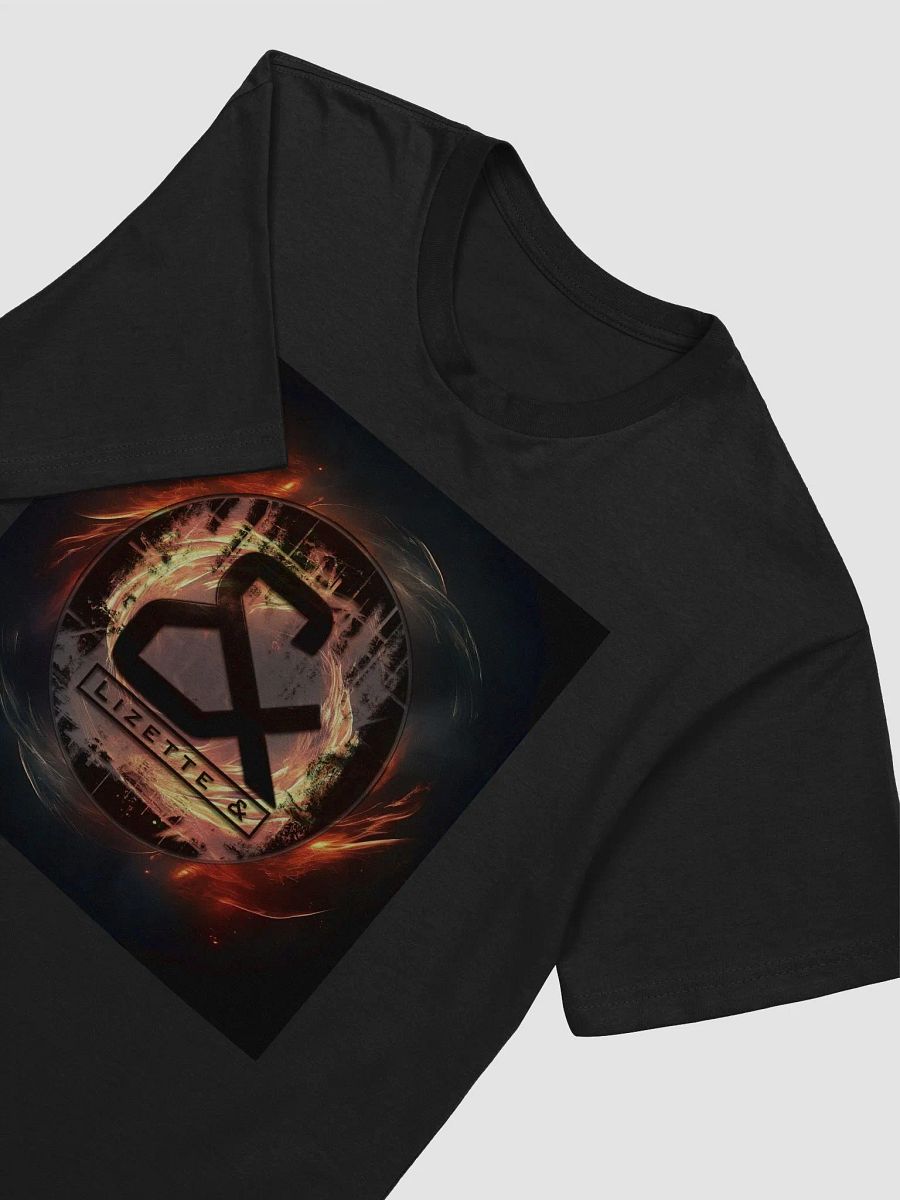 Lizette & badge logo on fire tee product image (3)