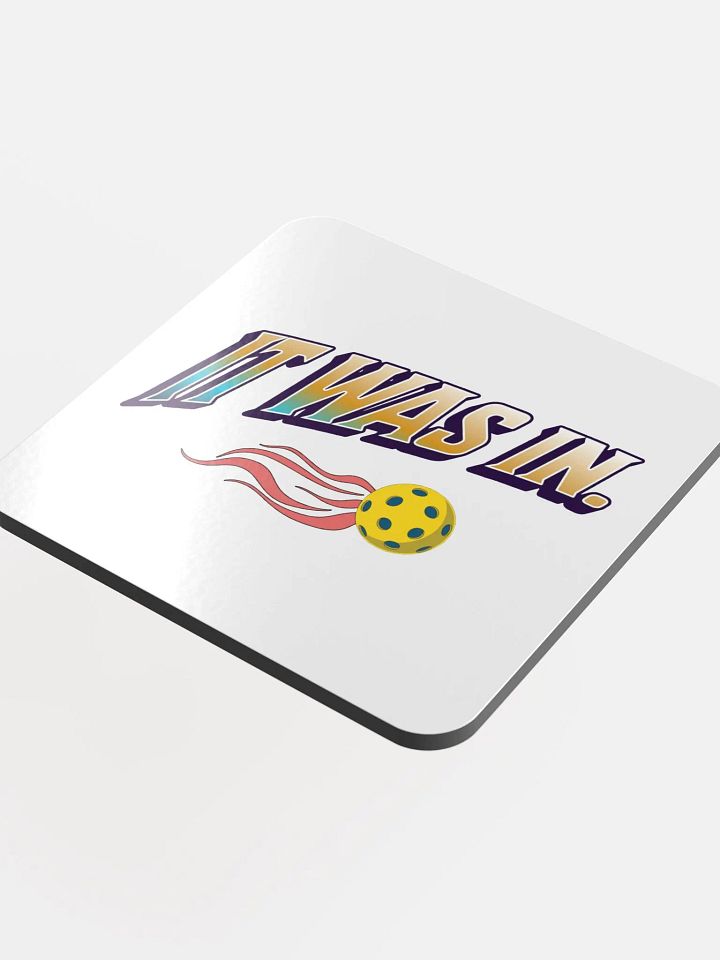 It Was In Pickleball Velocity Vibes Cork Coaster product image (1)