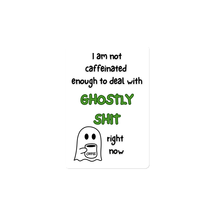 Ghostly shit magnet product image (2)