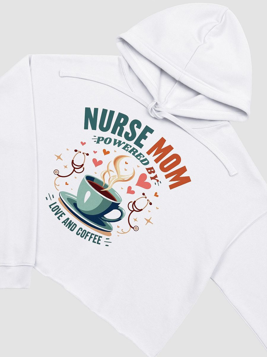 Nurse Mom Love & Coffee Crop Hoodie product image (16)