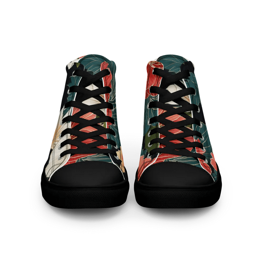 Women's Floral Harmony High Top Canvas Shoes product image (3)