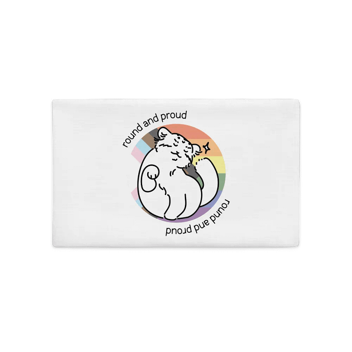 Round and Proud Manul Pride Pastels Version - Pillow Case product image (1)