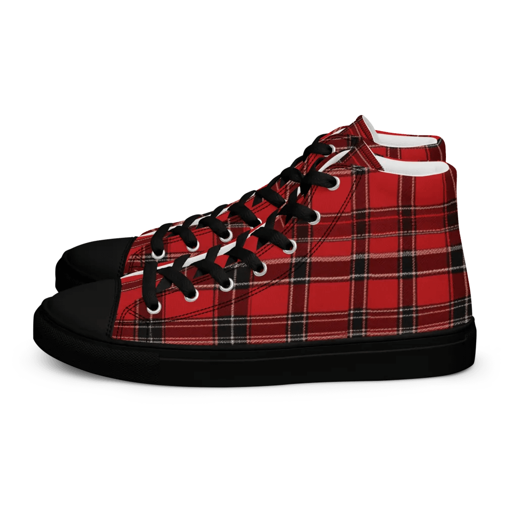 Red Tartan Shoes - Men's High Tops product image (7)