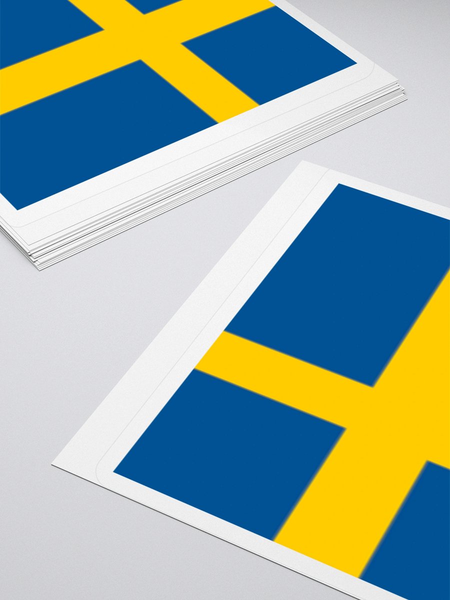 Exclusive Sweden Flag Kiss-Cut Stickers - High-Quality Vinyl, Multiple Sizes product image (10)
