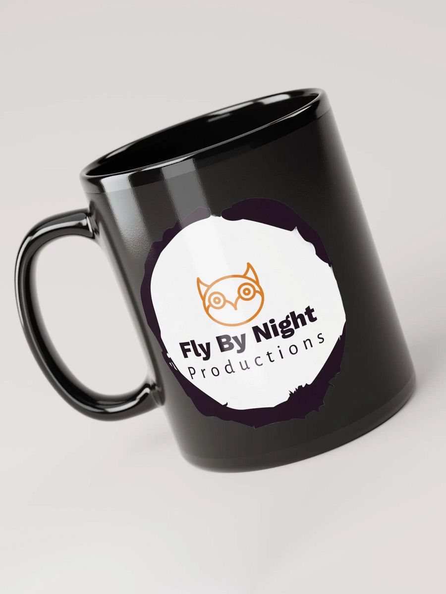 Fly By Night Productions Black Glossy Mug product image (5)