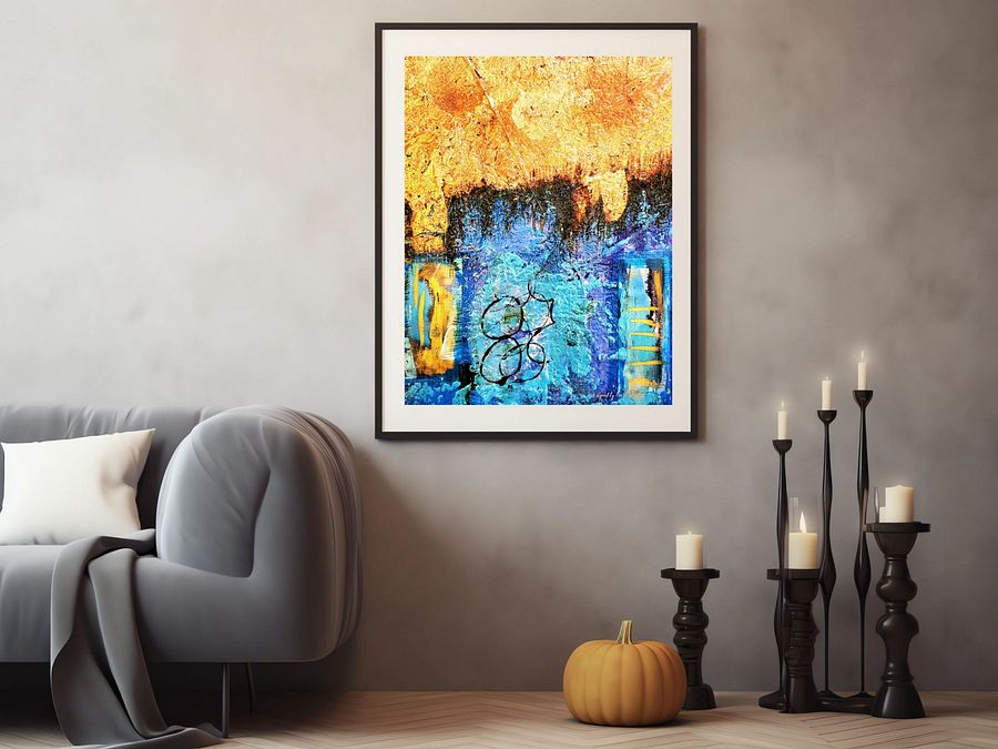 3 wall art designs , digital download in 3 colour of original artwork by b.reters product image (4)