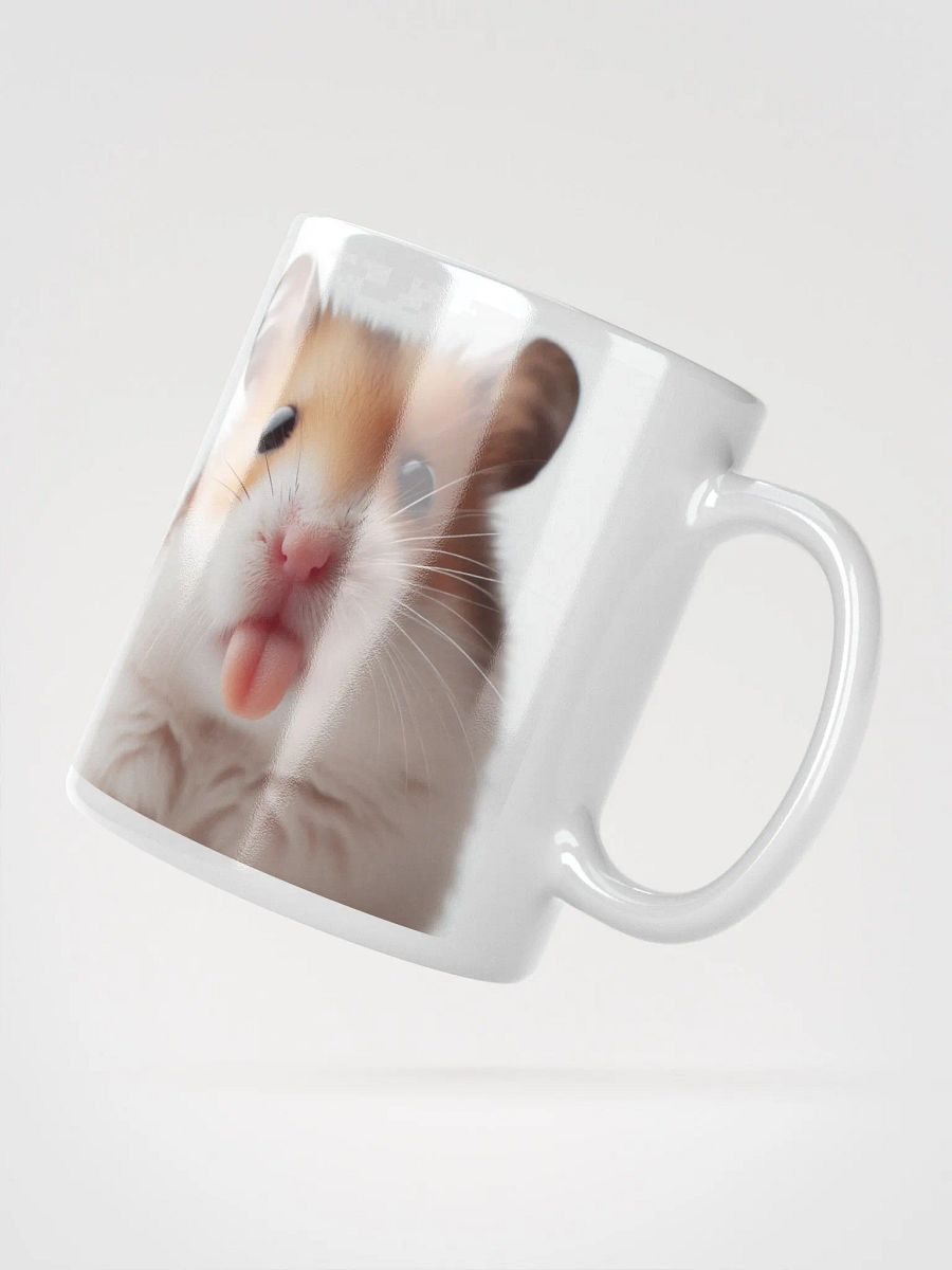 Rude Hamster #Humorous Glossy Mug - White product image (2)