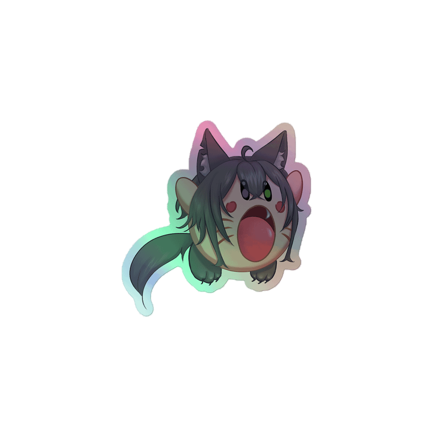 WolfcatRisi Kirbo Holographic Sticker product image (1)
