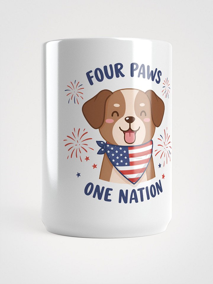 Four Paws One Nation - 4th of July Mug product image (1)