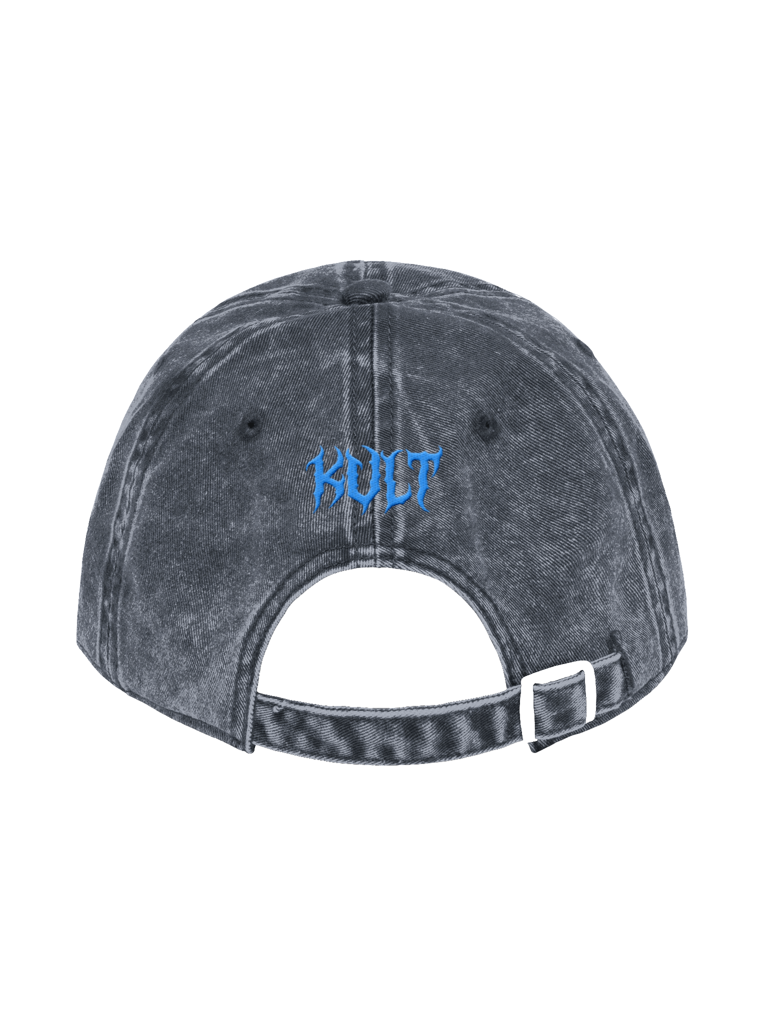 Kat Kult Vintage Wash Dad Hat (Blue & White logo) product image (8)