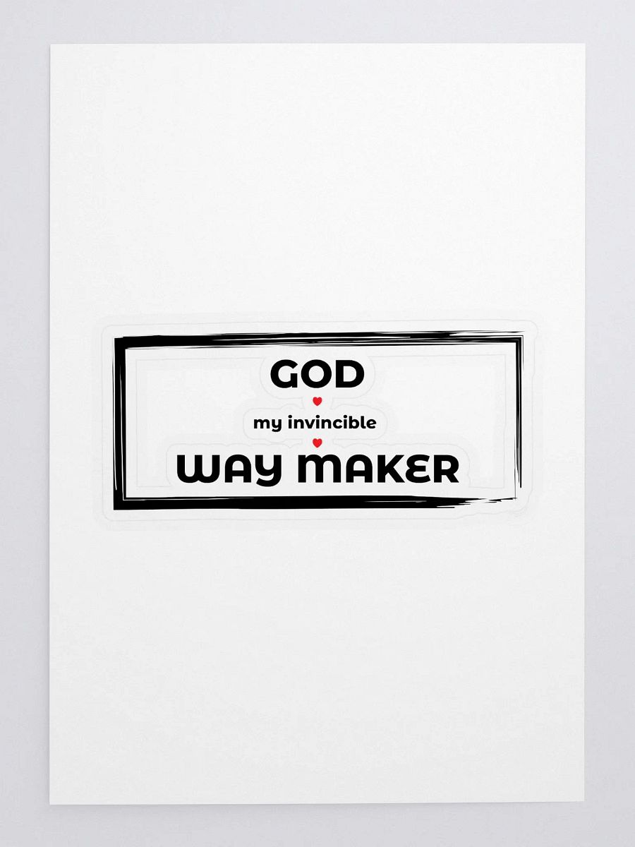 GOD MY INVINCIBLE WAY MAKER product image (3)