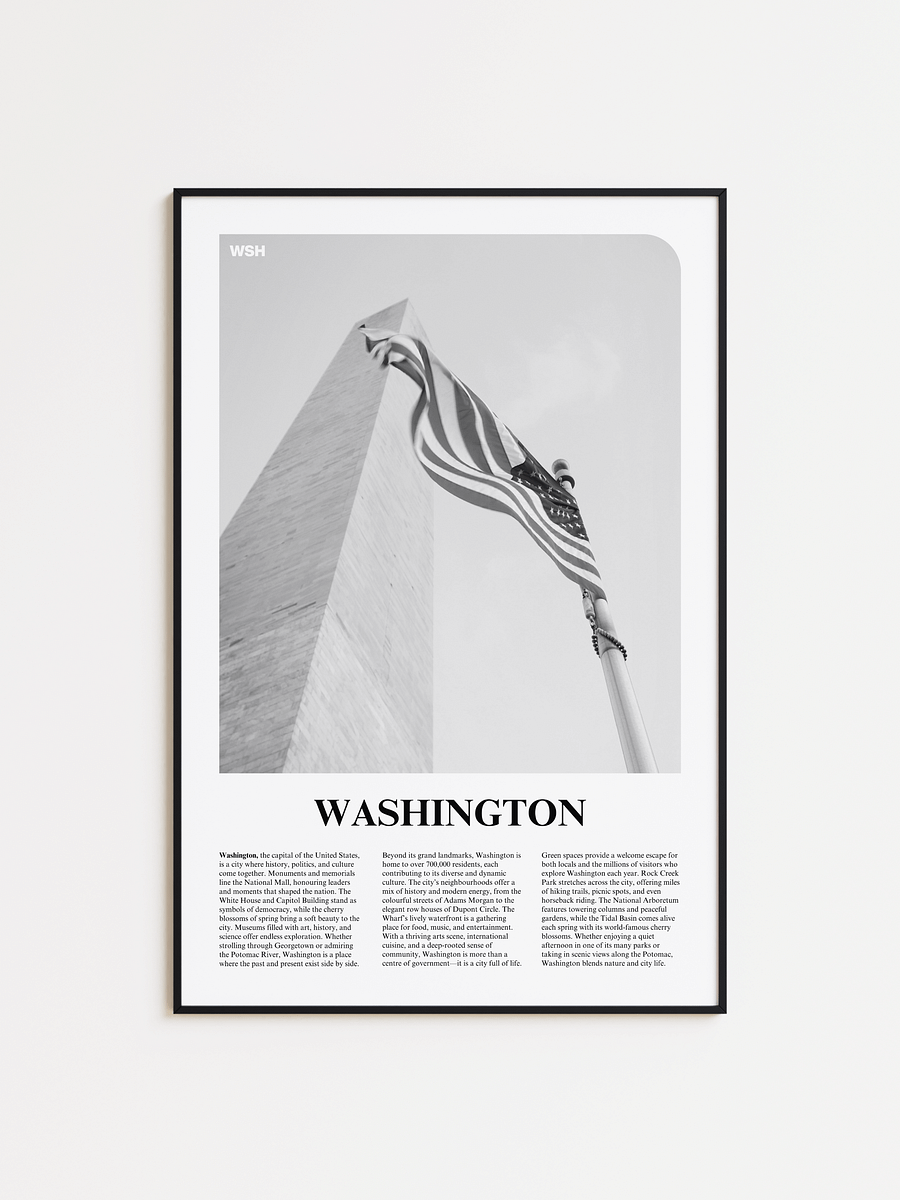 Washington 01 Newspaper Poster product image (1)