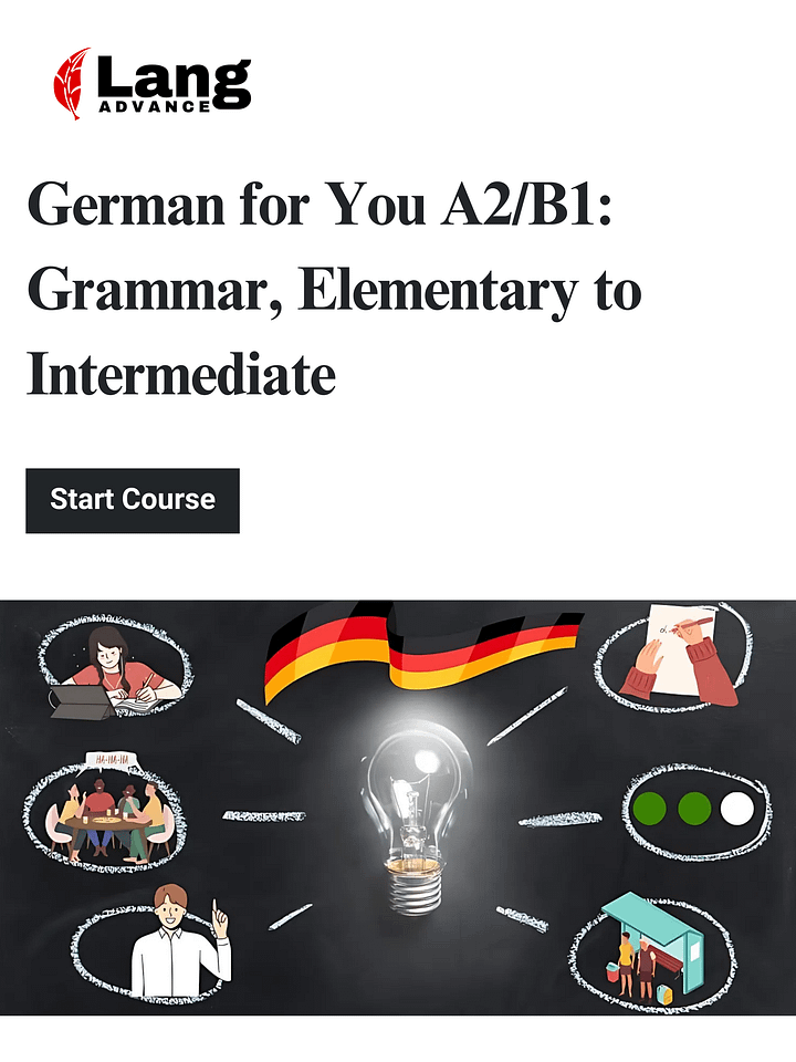 German for You A2/B1: Grammar, Elementary to Intermediate product image (1)