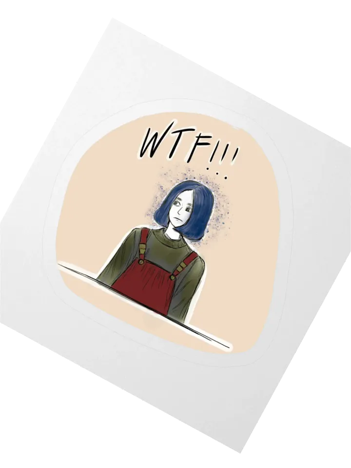 WTF!!! Surprise Kiss Cut Stickers product image (6)