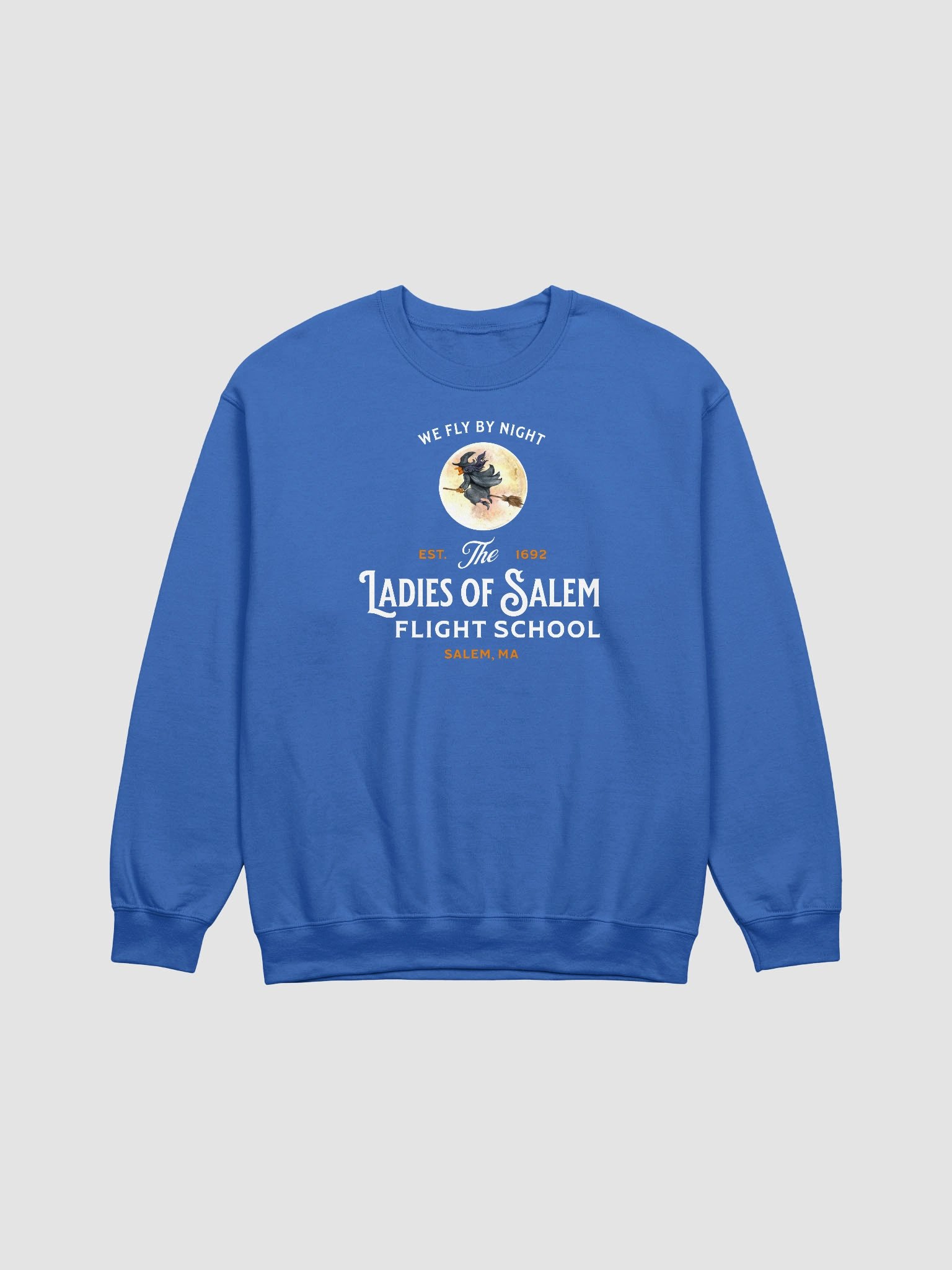 Witch Flying Broomstick Halloween Sweatshirt product image (2)