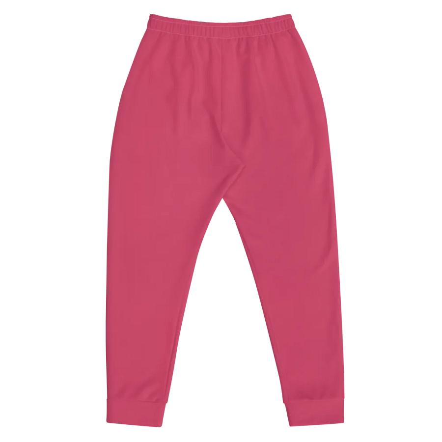 Plain Ruby Red True Summer Recycled Polyester Premium Men's Joggers by Treasure Pie product image (5)