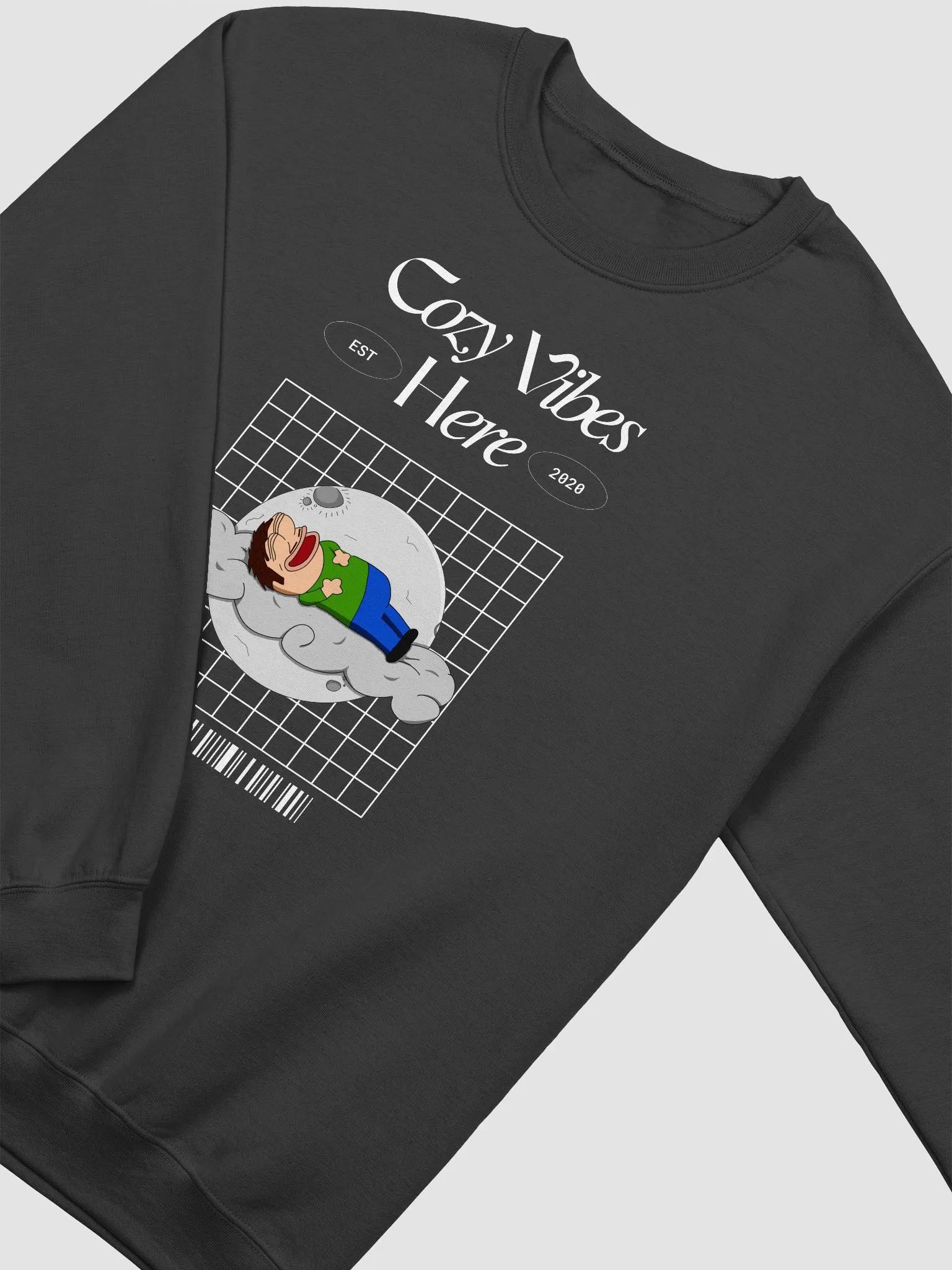 Cozy Vibes Here Crewneck (Black Edition) product image (2)