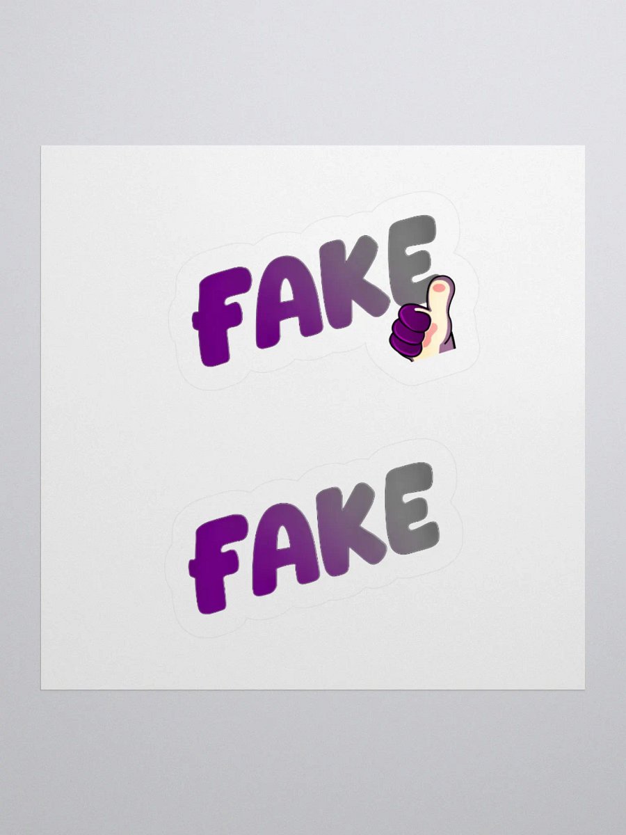 Fake and Fake Thumb Kiss Cut Stickers product image (1)