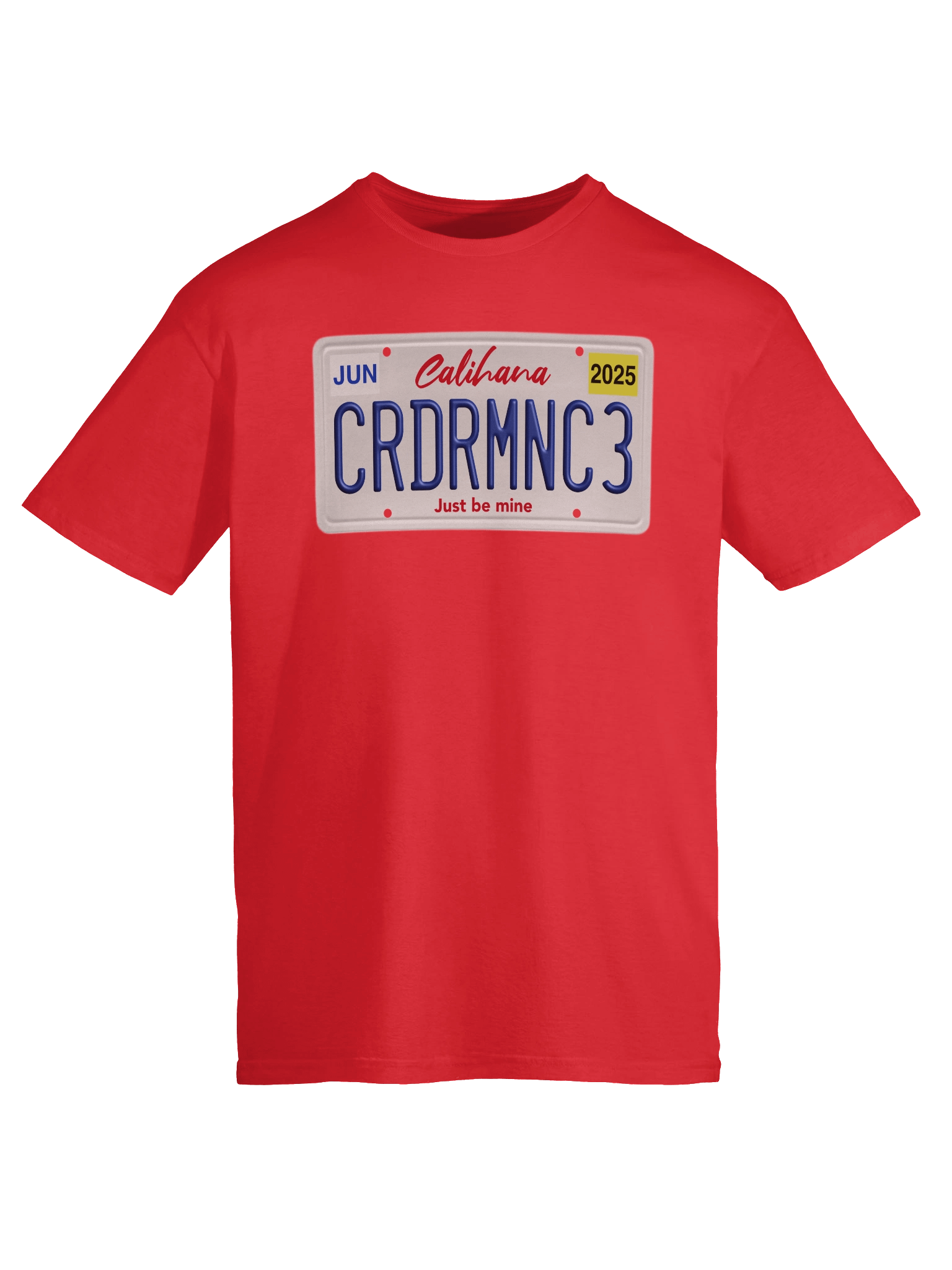 Cardiac Romance Licence Plate T-Shirt product image (37)