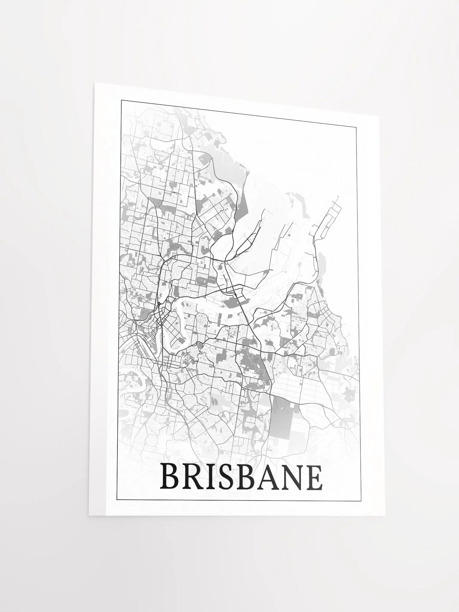 Brisbane, Australia, city map print product image (15)