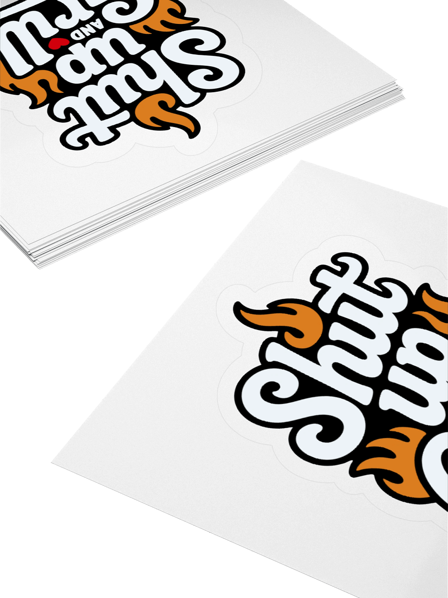 Shut Up and Grill Kiss-cut Sticker for Grill Master product image (11)