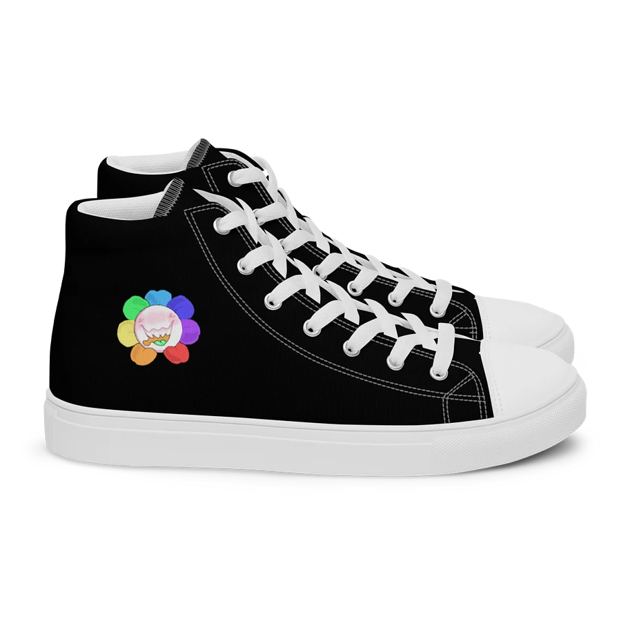 Black and White Flower Sneakers product image (15)