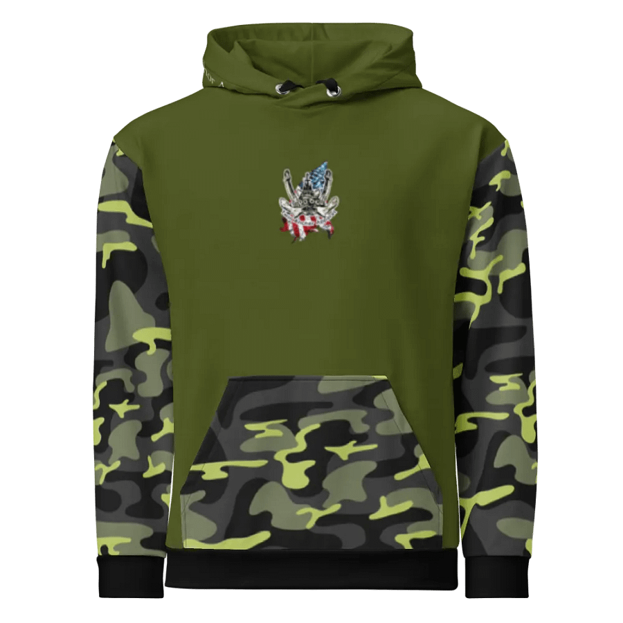 Camouflage & Green Pacific Titan & CE Flage Hoodie product image (4)