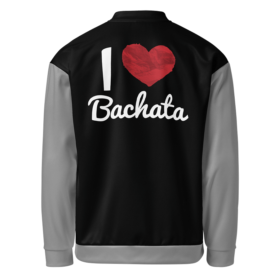 I Love Bachata - Chamarra Negra Bomber All-Over Print Black product image (4)