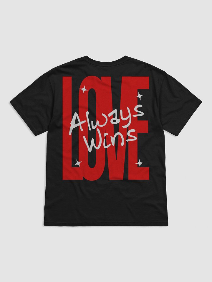 Love Always Wins Heavyweight Tee Black product image (1)